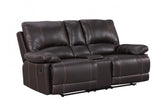 9345 - Brown Console LoveseatModel:  9345-BROWN-CL
